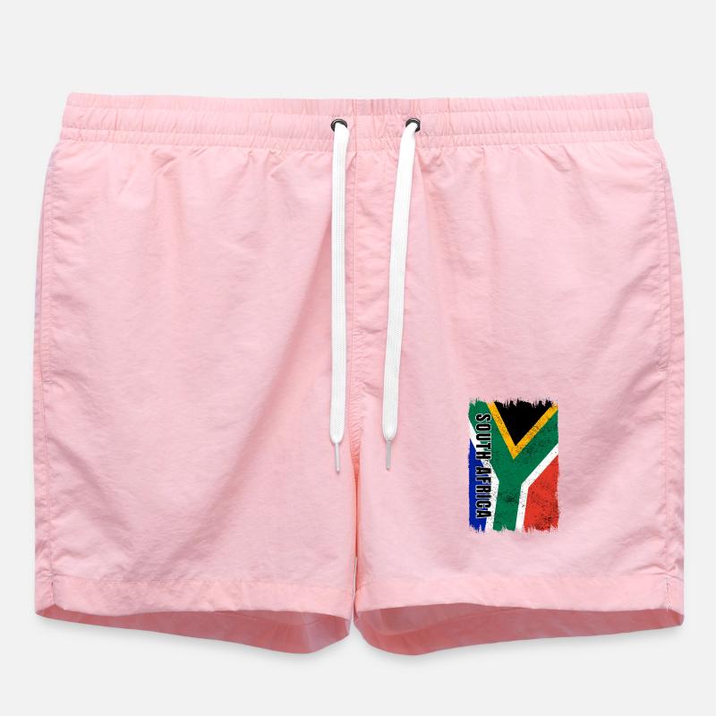 drapeau afrique du sud - Short de bain - rose