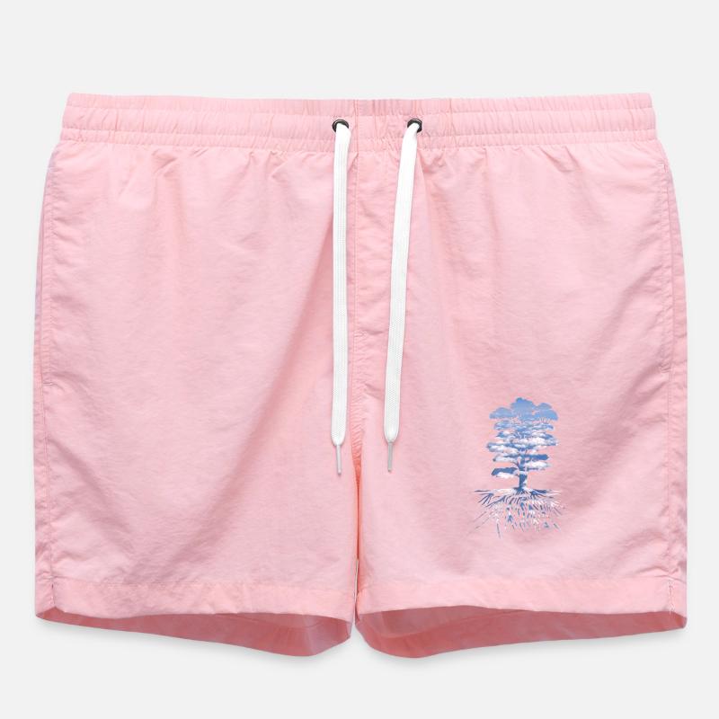 The Tree - Swim Trunks - pink
