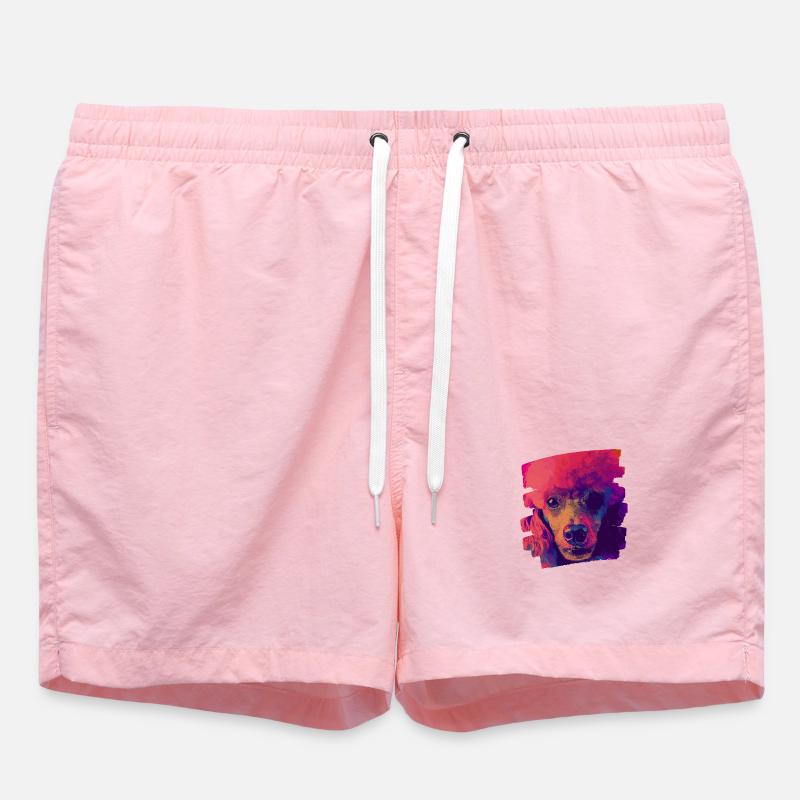Caniche - Short de bain - rose