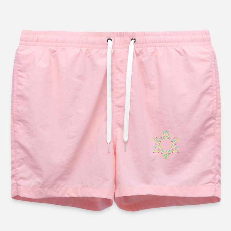 Hanoukka Hanoukka Hanoukka - Short de bain - rose