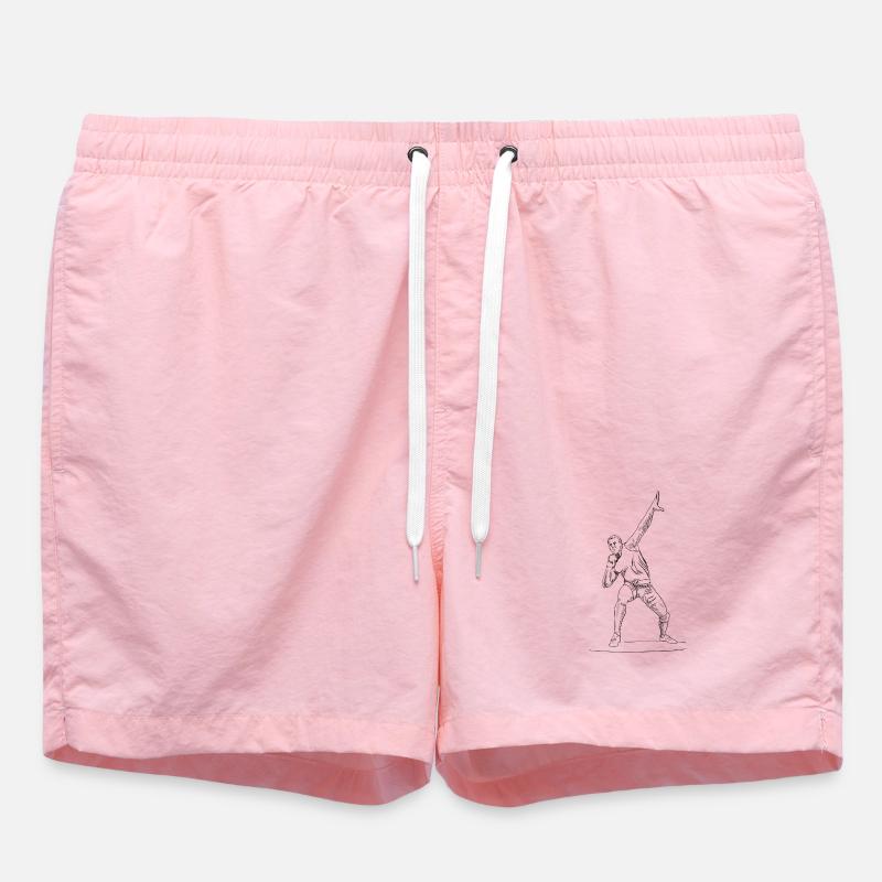 Lancer du poids - Short de bain - rose