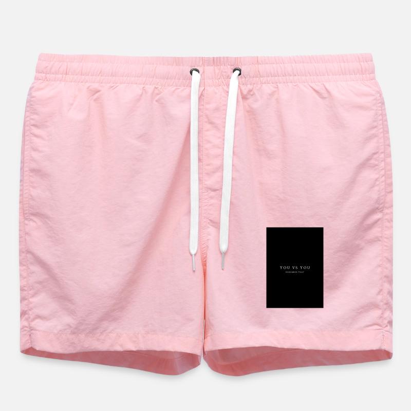 Du gegen Dich – Remember That - Badeshorts - Pink