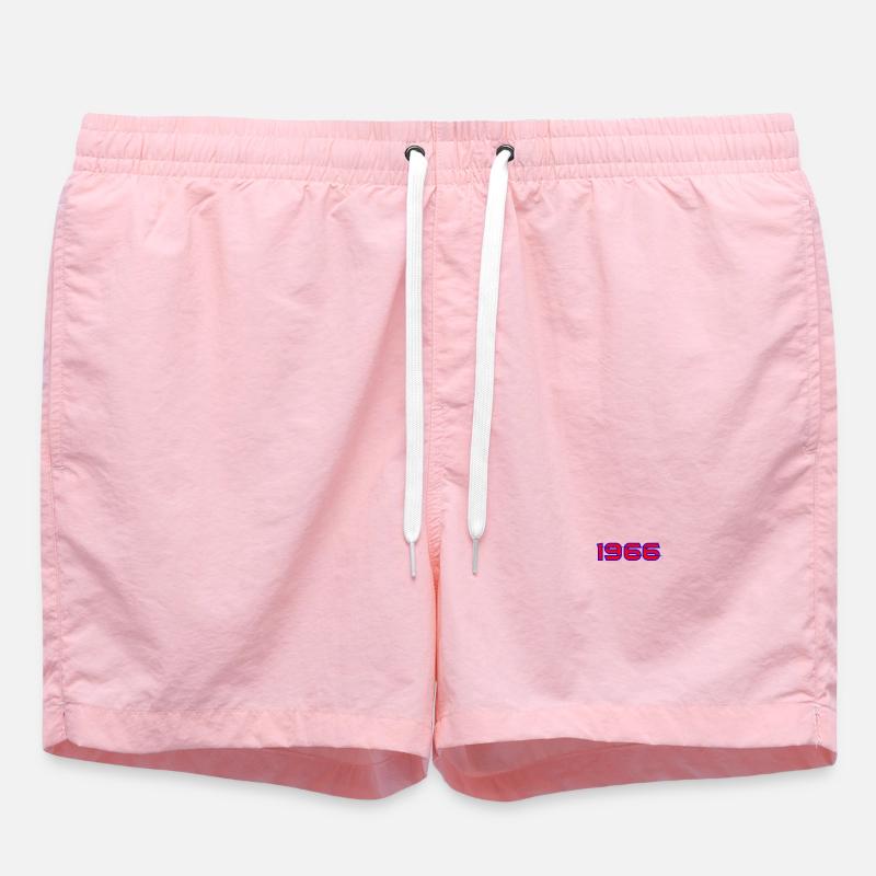 1966 Retro Neon Typography - Swim Trunks - pink