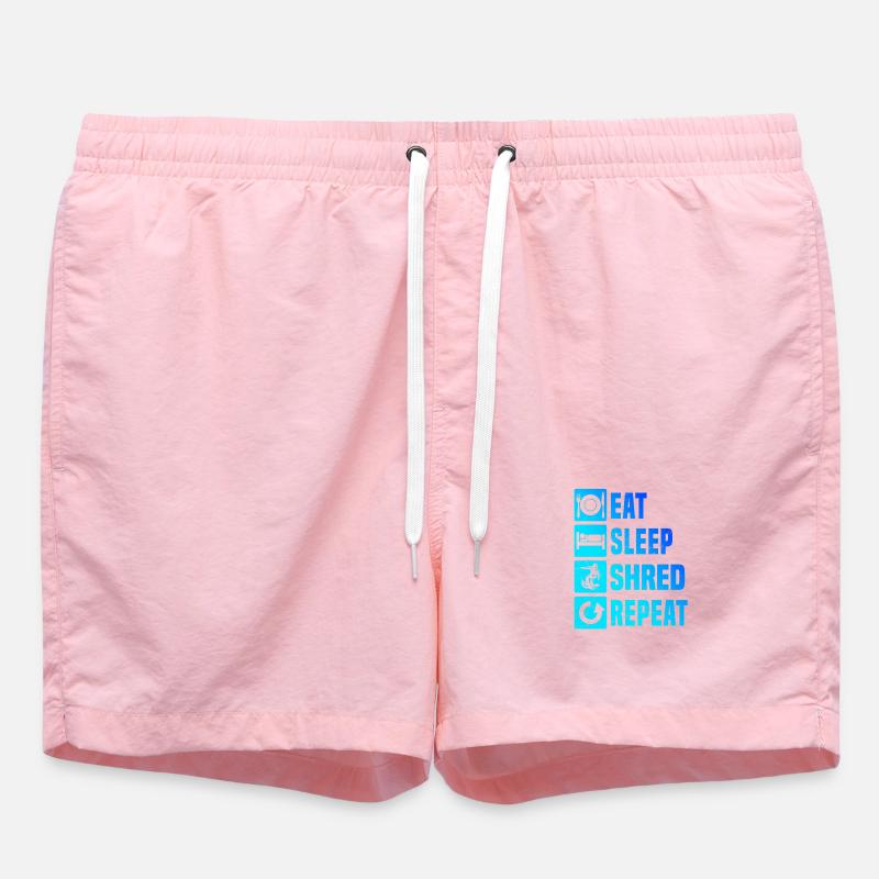Compact snowboard design for snowboard - Swim Trunks - pink