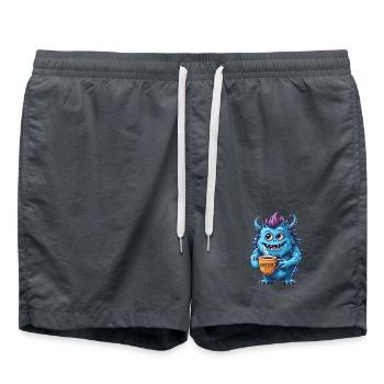 Kaffeemonster  - Koffein Zombie - Morgenmuffel - Badeshorts -  - Vorne