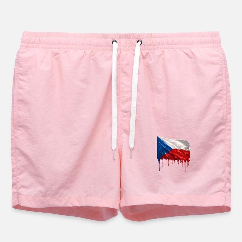 Drapeau tchèque couleur - Short de bain - rose