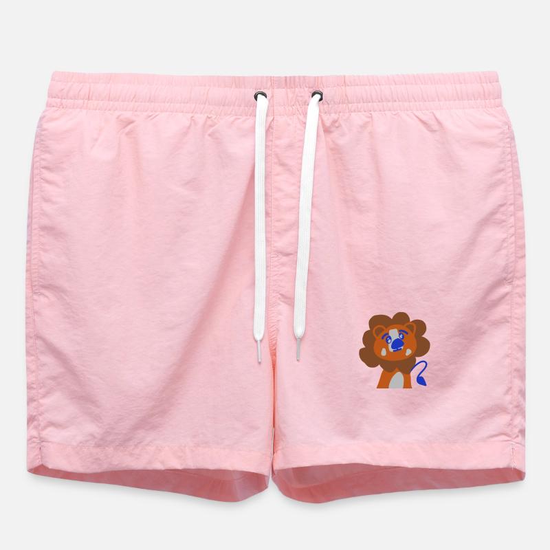 lion mignon - Short de bain - rose
