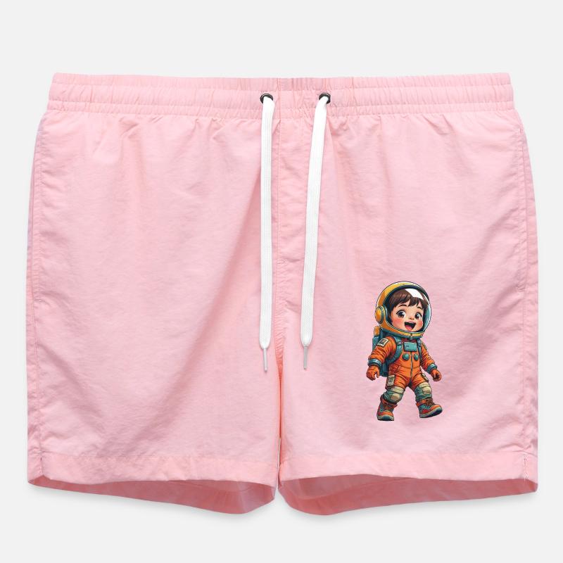 Astronaut Junge - Badeshorts - Pink