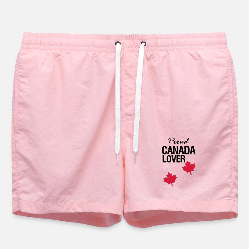 Canada Lover - Swim Trunks - pink