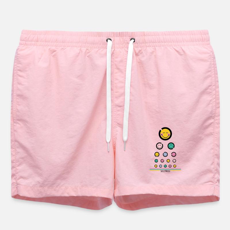 Test oculaire Happy - Short de bain - rose