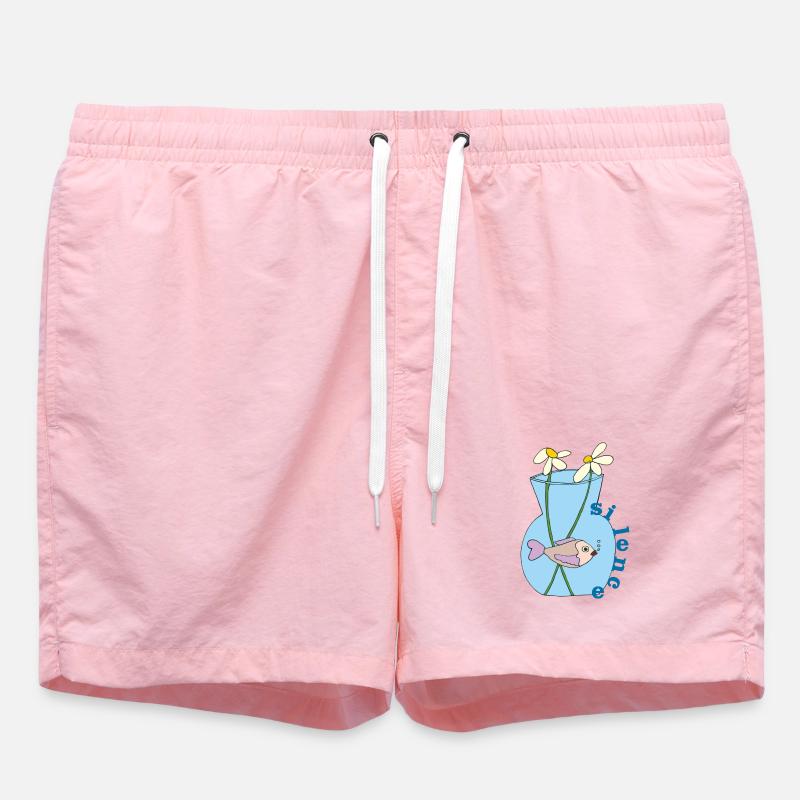 Fish in a jar - Swim Trunks - pink
