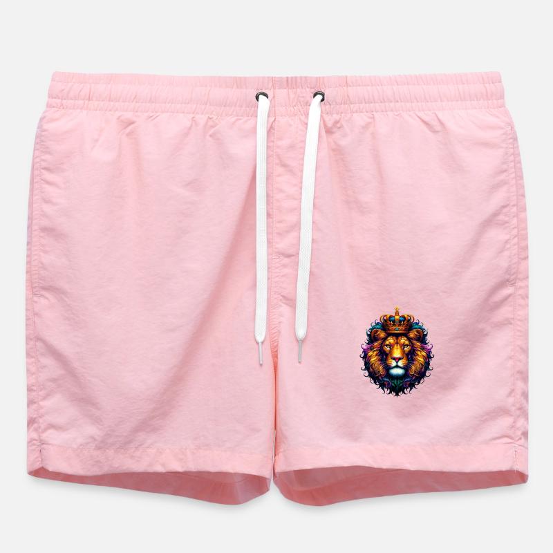 Lion - Short de bain - rose