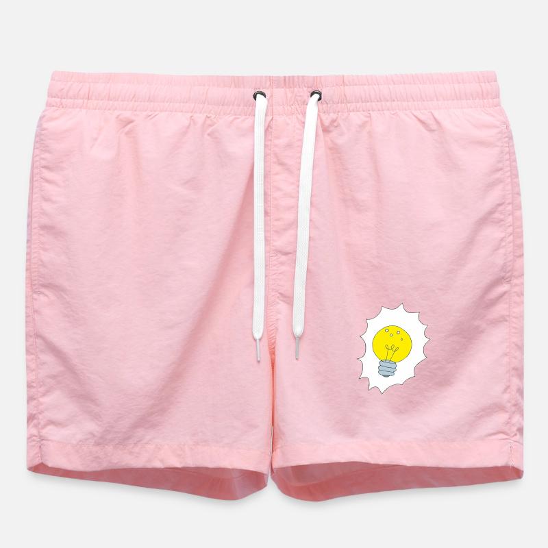 Illustration créative de l’ampoule - Short de bain - rose