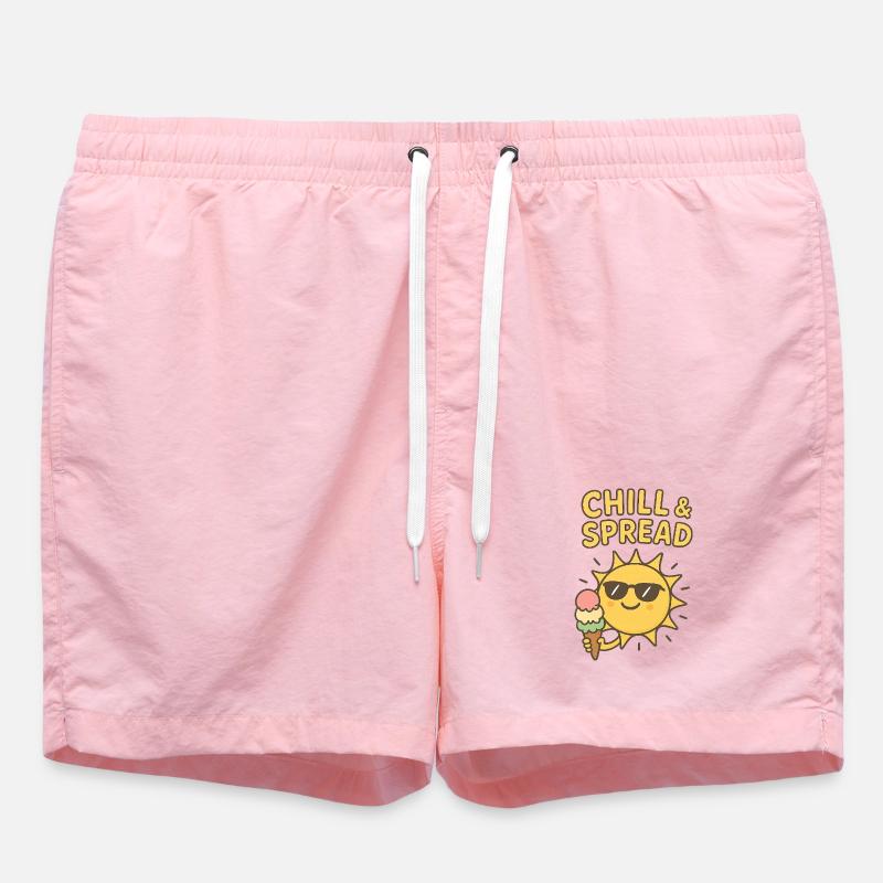 Chill & Spread Sonne Eis Spaß - Badeshorts - Pink