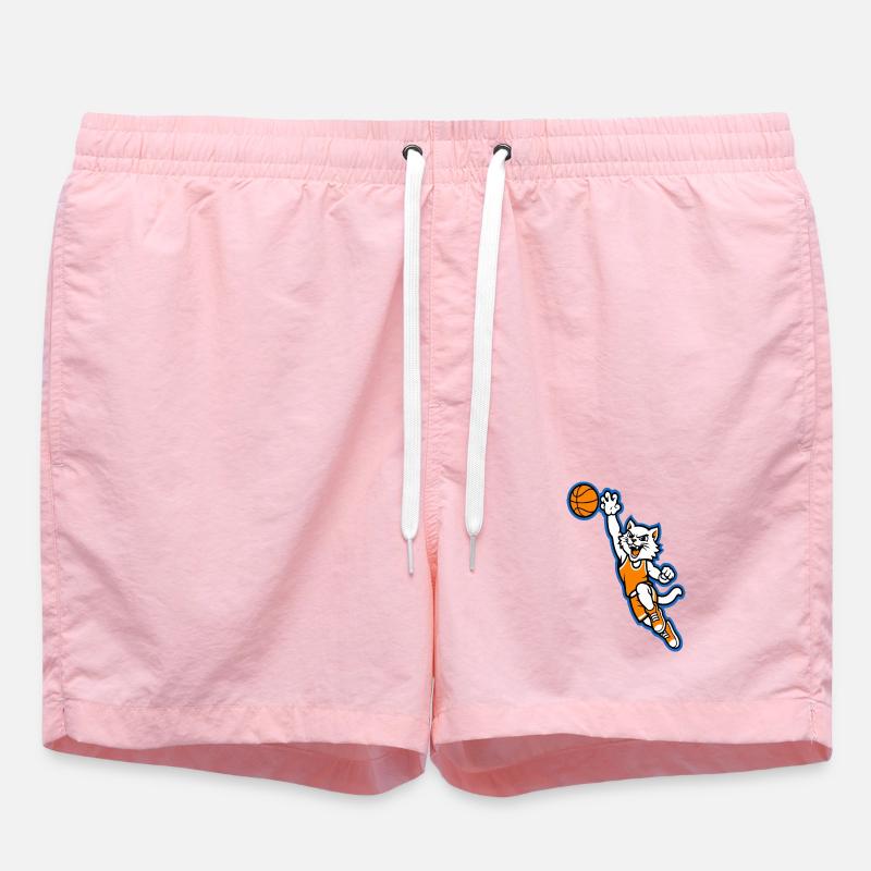 Mascotte du dunk de basketball Wildcat - Short de bain - rose