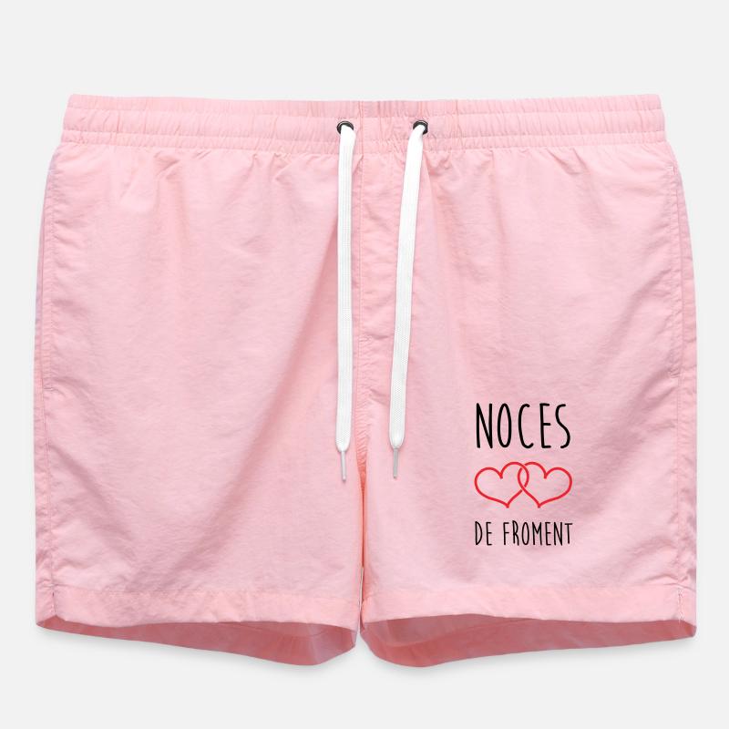 Weizenhochzeit 3 Jahre Ehe - Badeshorts - Pink