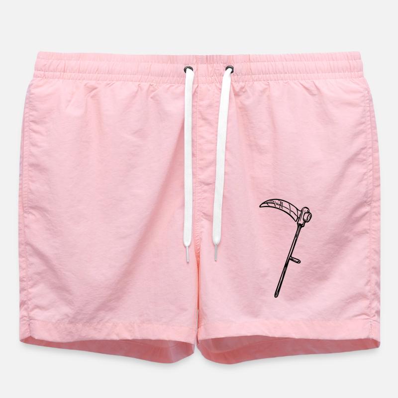 Sharp Scythe Vector - Swim Trunks - pink