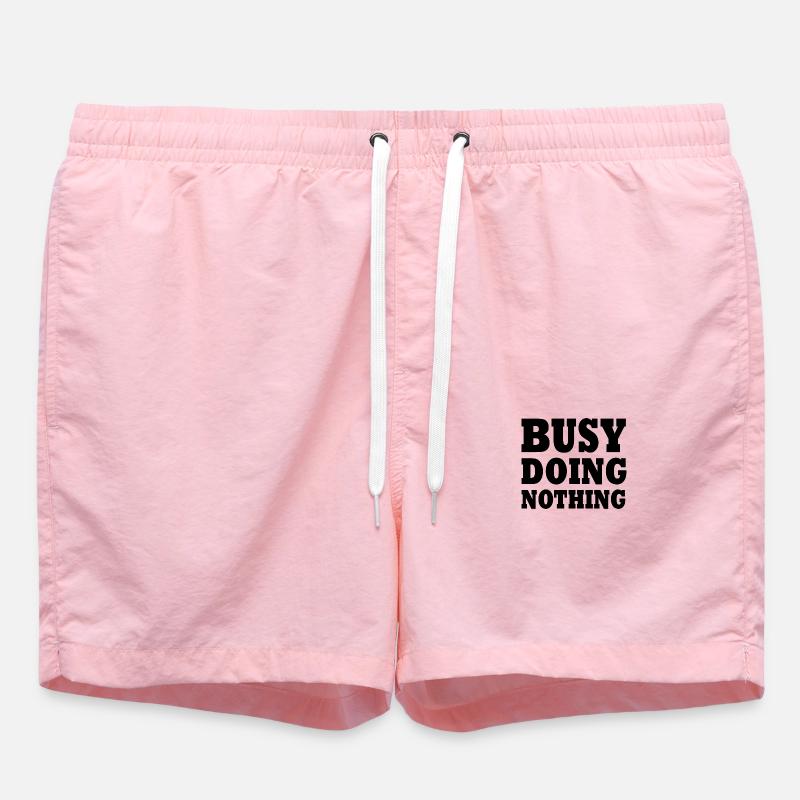 busy doing nothing - Badeshorts - Pink