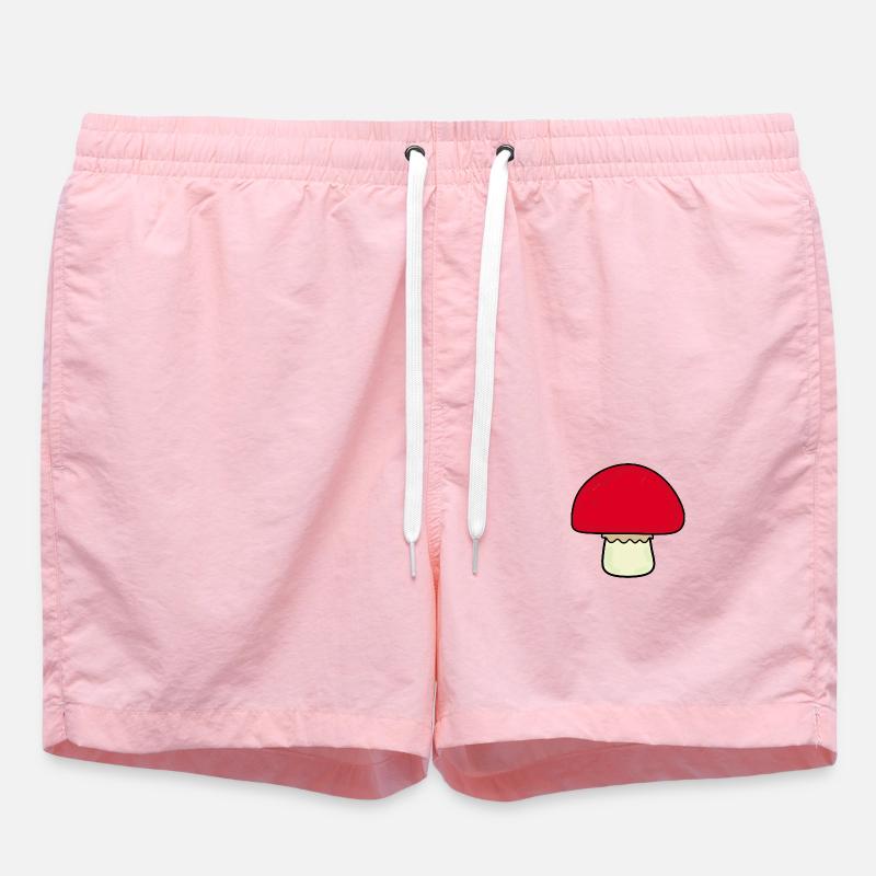 Champignon rouge, champignons - Short de bain - rose