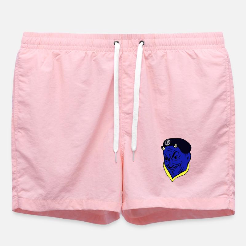 French Army Blue Devil Hunter - Swim Trunks - pink