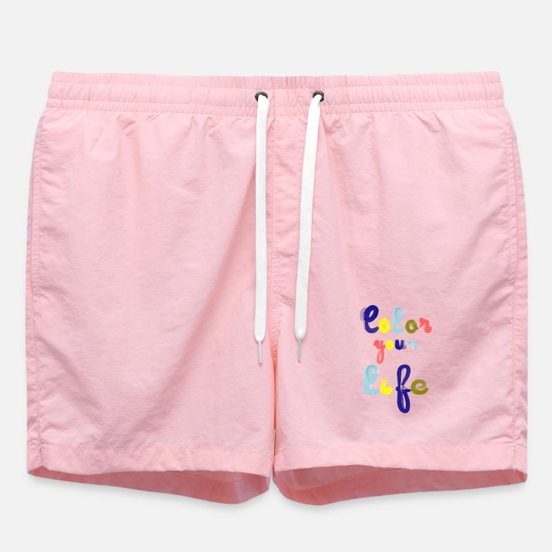 color your life - Swim Trunks - pink