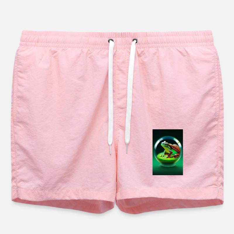 Frosch in einer Kugel - Badeshorts - Pink