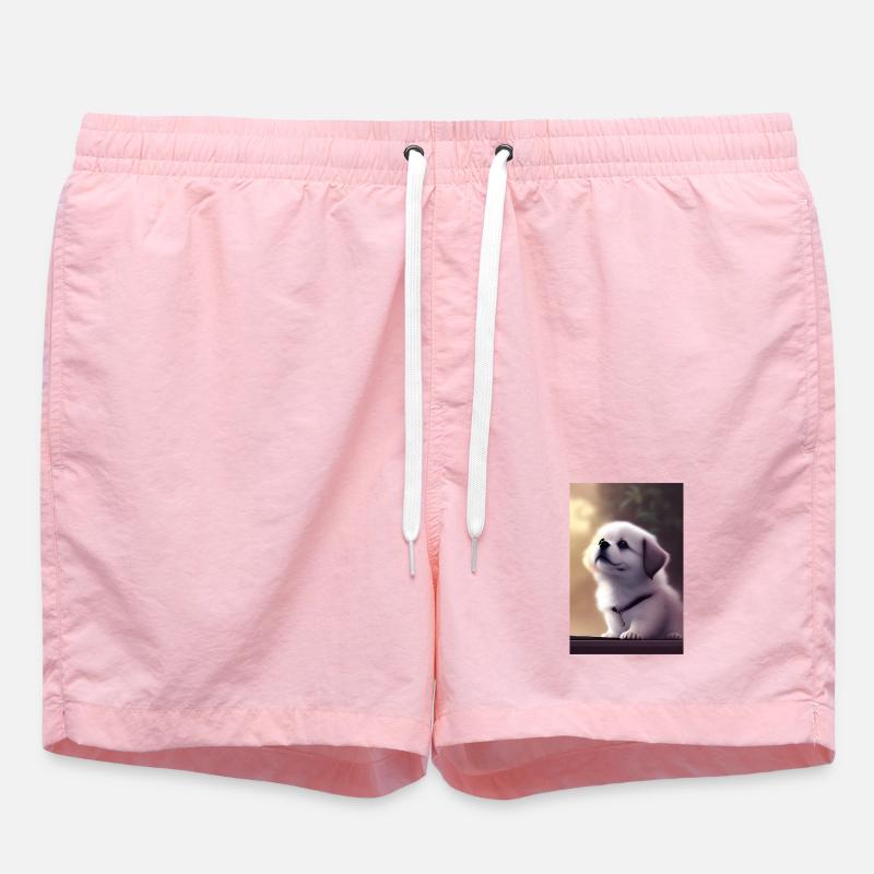 Bébé chien - Short de bain - rose