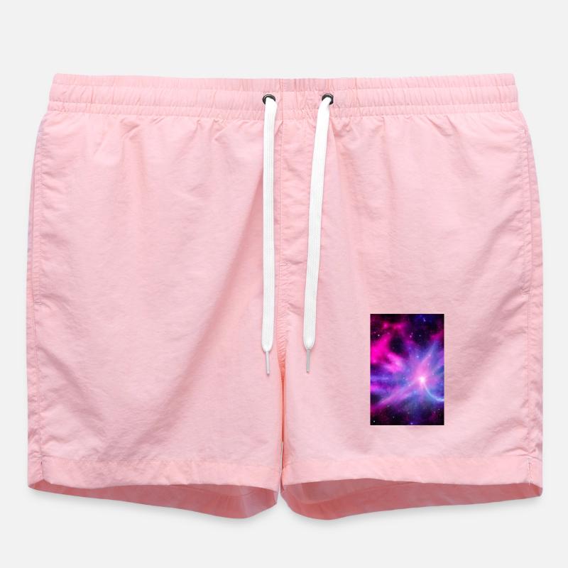 Galaxy Image - Swim Trunks - pink