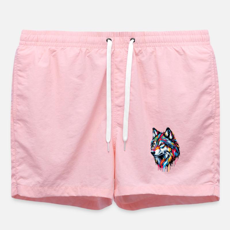 Wolf - Badeshorts - Pink
