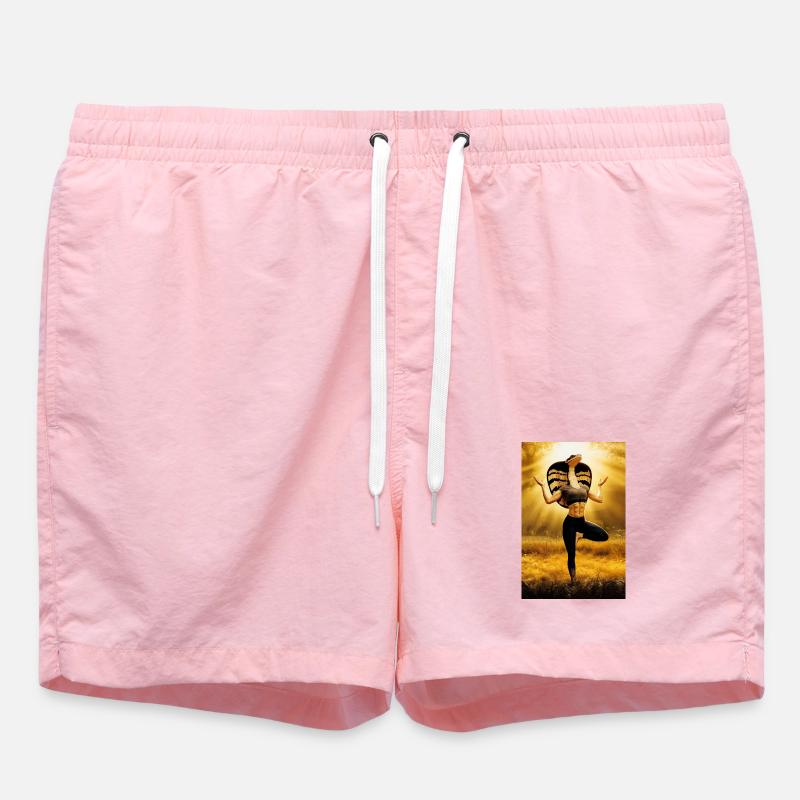Yoga humanoïde Cobra - Short de bain - rose
