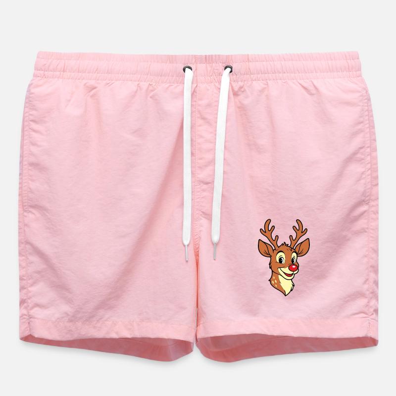 Papa Renne Rudolph Noël Joyeux Nom - Short de bain - rose