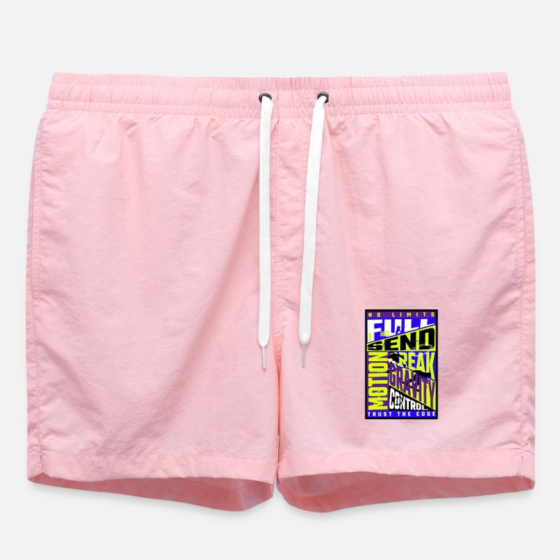 Snowboarding Design – Freestyle Gravity Control - Swim Trunks - pink