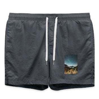 The Milky Way above Agrafa Mountains - Swim Trunks -  - Front