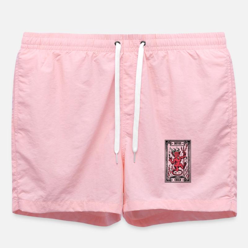 Devil's Child - Swim Trunks - pink