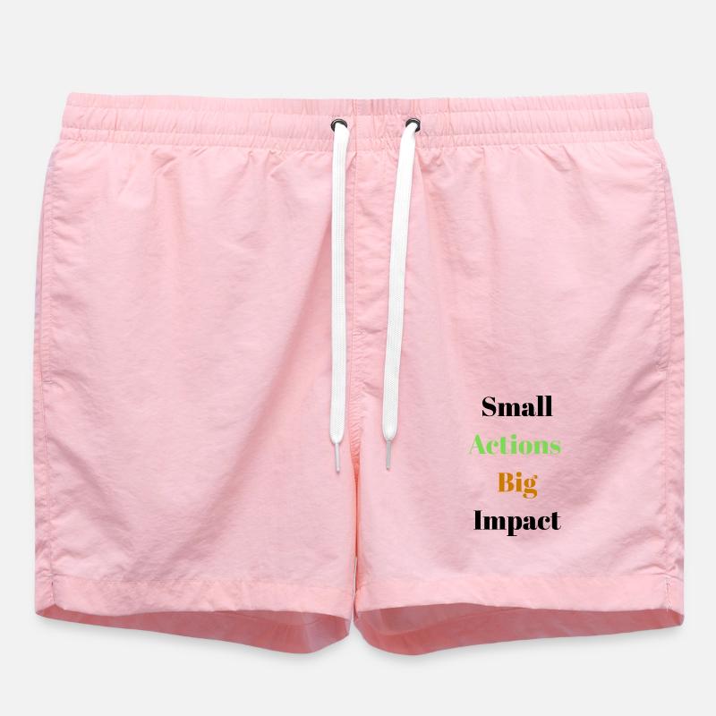 Dynamic Bold Actions Typography Design - Swim Trunks - pink