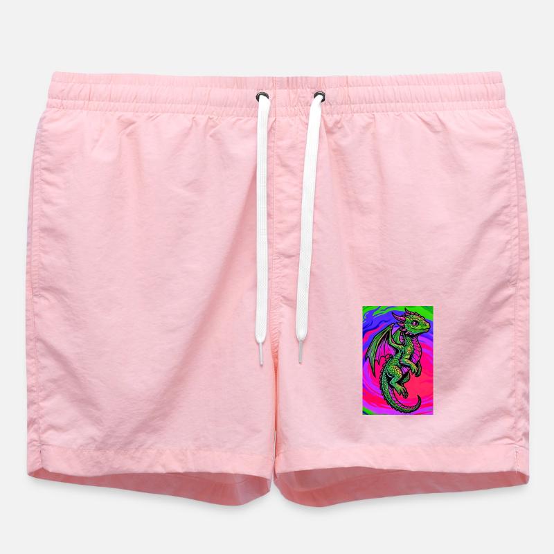 Drache - Badeshorts - Pink