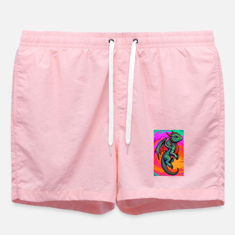 dragon - Short de bain - rose