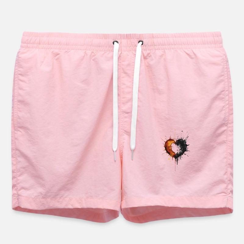 Splash inc. Heart 4 - Swim Trunks - pink