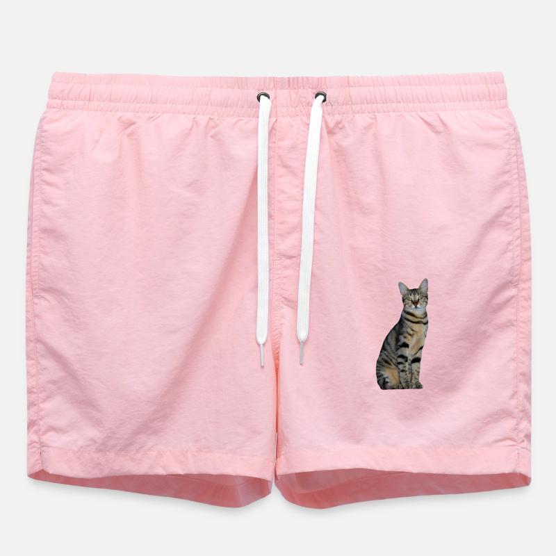Chat Chaton Tigré Chat Tigre - Short de bain - rose