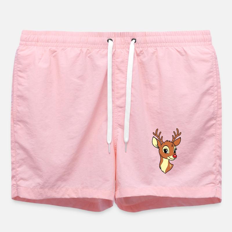 Maman Renne Nom de Noël Joyeux Noël - Short de bain - rose