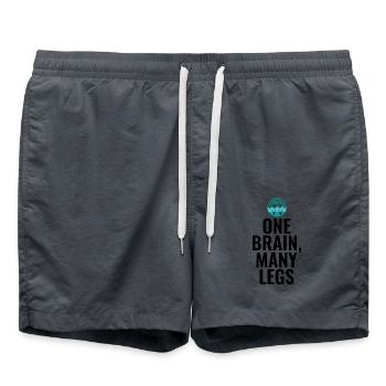 Ein Gehirn Viele Beine Synchronschwimmen Schwimmer - Badeshorts -  - Vorne