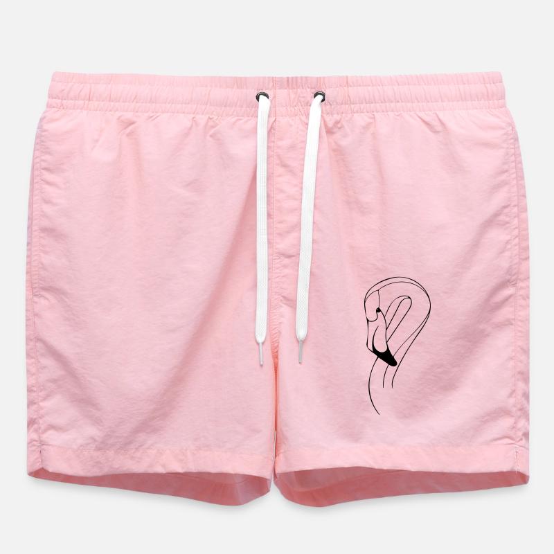 flamingo - Swim Trunks - pink