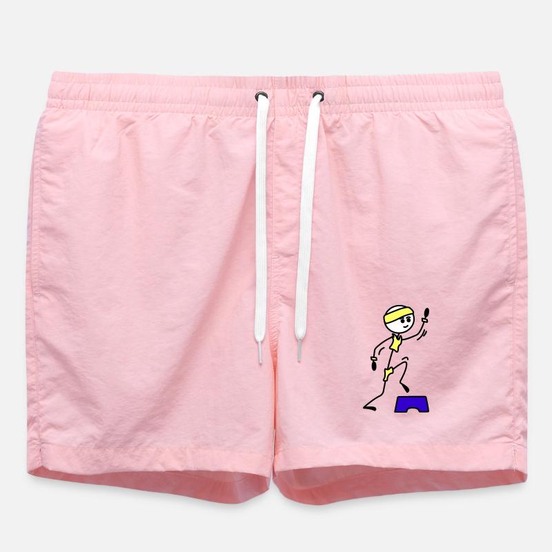 Schritte oder Aerobic Mädchen Trainingsübung - Badeshorts - Pink