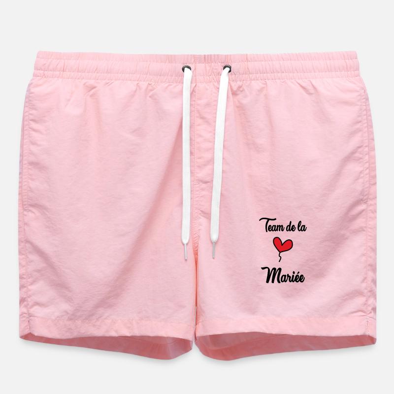 EVJF. TEAM MARIEE - Short de bain - rose