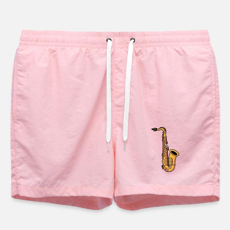 Saxophone - Short de bain - rose