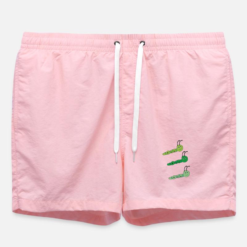 Raupen drillinge - Badeshorts - Pink