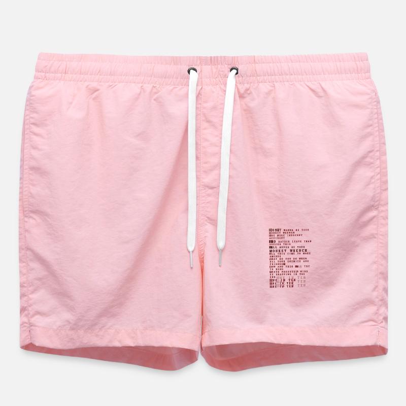 Foo fighters lyrics - monkey wrench - Swim Trunks - pink
