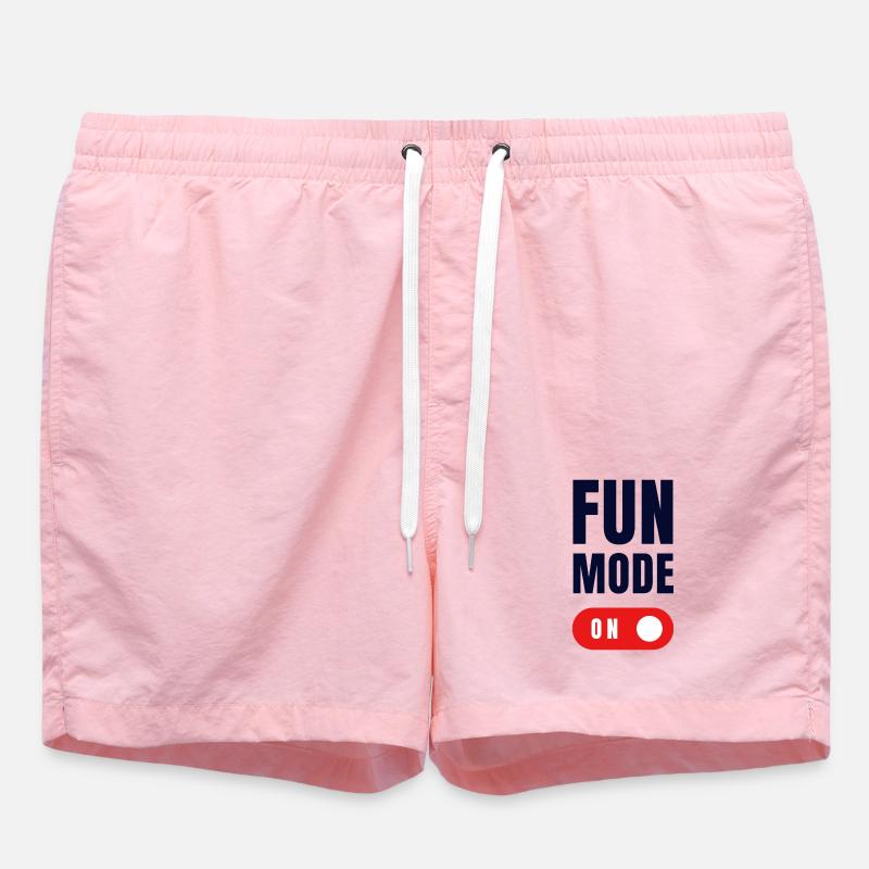 FUN MODE ON - Swim Trunks - pink
