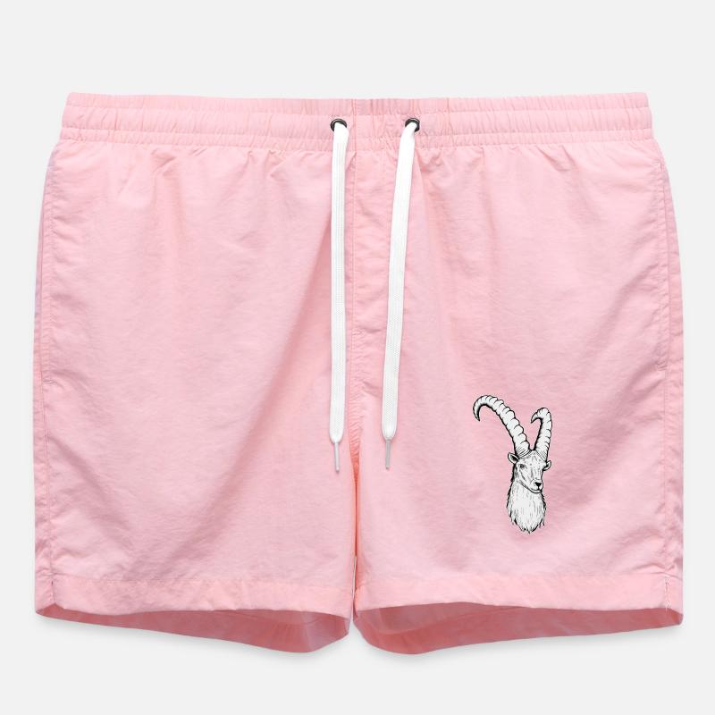 Steinbock Sternzeichen - Badeshorts - Pink