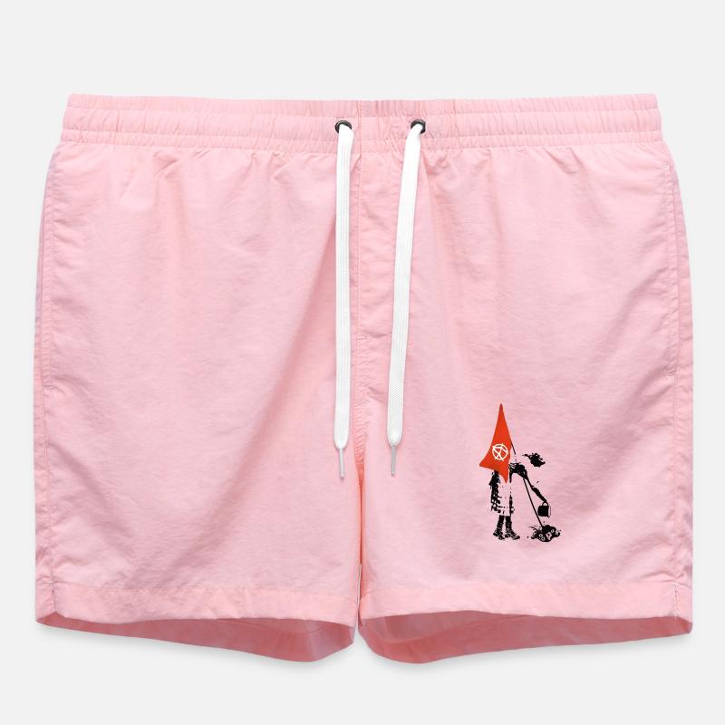 Drapeau Drapeau Anarchie - Rébellion Punk - Short de bain - rose